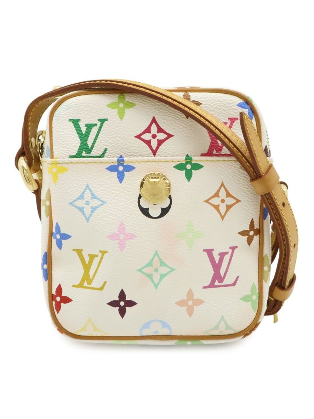 Louis Vuitton Monogram Multicolor Lift Shoulder Bag Pochette Crossbody Blanc